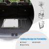 Set of 4 Folding Patio Chairs - Rustproof Metal Frame
