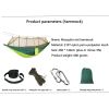 Double Camping Hammock with Mosquito Net – Portable, Includes 2 Straps, Ideal for Outdoor & Travel