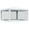 Party Tent with 4 Mesh Sidewalls