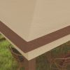 Outdoor Patio Pop Up Canopy Gazebo Shelter with Zipper Netting, Carry Bag