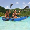 Inflatable 2-Person Kayak Set – Heavy-Duty PVC Kayak with Aluminum Oars, Adjustable Seats & Repair Kit
