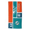 OFFICIAL NFL Color Block Personalized Beach Towel