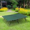 2-Person Folding Camp Cot - 50" Wide Elevated Sleeping Bed