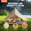 VEVOR Canvas Bell Tent, Waterproof with Stove Jack & Detachable Wall