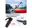 Adjustable Kayak Paddle – Fiberglass Shaft & PP Blade, Floating Oars 230-240 cm / 90.5-94.5 Inches