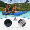 Inflatable 2-Person Kayak Set – Heavy-Duty PVC Kayak with Aluminum Oars, Adjustable Seats & Repair Kit