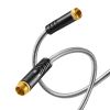 Heavy Duty Stainless Steel Metal Garden Hose with 10-Function Spray Nozzle