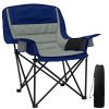Padded Folding Camping Chair - Portable with Cup Holder & Side Pockets