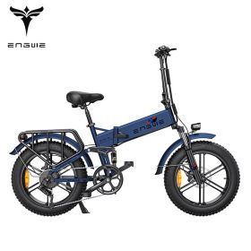 ENGWE ENGINE Pro – 48V 16Ah, 750W Fat Tire Electric Mountain Bike with Hydraulic Brakes (Color: Blue)