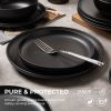 12-Piece Stoneware Dinnerware Set – Microwave & Dishwasher Safe, Non-Toxic, Stackable