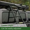 Trustmade Triangle Aluminum Black Hard Shell Grey Rooftop Tent