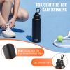 40 oz Insulated Stainless Steel Water Bottle with Wide Mouth Lid