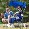 Foldable Beach Canopy Chair with Sun Protection