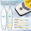 Touring Inflatable Paddle Board SUP – Includes Paddle, Backpack, Pump & Leash