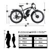 KETELES Electric Bike – 48V 23AH Dual 1000W Motors, 26"x4.0 MTB