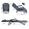Portable Dual Purposes Extendable Folding Reclining Chair