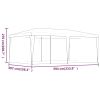 Party Tent with 6 Mesh Sidewalls