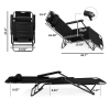 Portable Dual Purposes Extendable Folding Reclining Chair