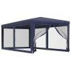 Party Tent with 6 Mesh Sidewalls
