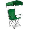 Foldable Beach Canopy Chair with Sun Protection