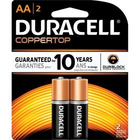 Duracell Coppertop Alkaline Batteries (Pack: 2, Size: AA)