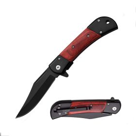 Day Zero Survival 5.5" Spring Assisted Folding Pocket Knife – Premium Handle Collection (Design: Brown)