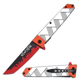 Day Zero Survival 9" Anime Katana Style Spring Assisted Folding Pocket Knife – Multiple Designs (Design: Demon Slayer)