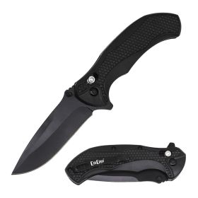 Day Zero Survival Axis Lock Folding Pocket Knife – Multiple Colors (Color: Black)