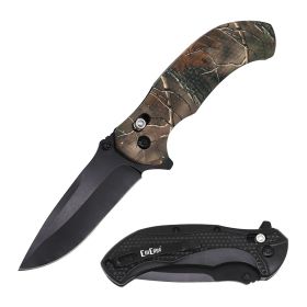 Day Zero Survival Axis Lock Folding Pocket Knife – Multiple Colors (Color: Camo)