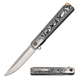 High Quality D2 Steel Ball Bearing Pocket Flipper Knife (Design: Micarta)
