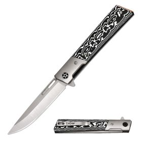 High Quality D2 Steel Ball Bearing Pocket Flipper Knife (Design: Micarta Scales)