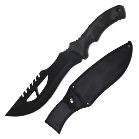 Day Zero Survival 15" Tactical Fixed Blade Hunting Bowie Machete Knife – 6 Blade Style Options (Design: 1)