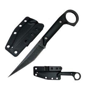 Day Zero Survival EDC Karambit Fixed Blade Knife with Kydex Sheath – Multiple Styles (Color: Black)