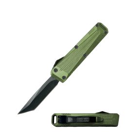 5" Automatic OTF Pocket Knife – Multiple Colors & Blade Styles (Color: Green/Tanto)