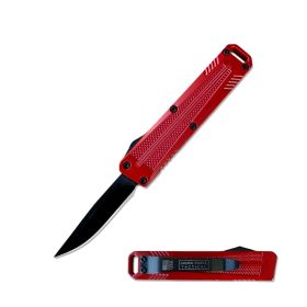 5" Automatic OTF Pocket Knife – Multiple Colors & Blade Styles (Color: Red/Clip Point)