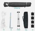 10'x10' EZ Pop Up Canopy with 4 Removable Sidewalls, Carry Bag & Weight Bags