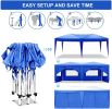 10'x20' EZ Pop Up Canopy with 6 Removable Sidewalls, Carry Bag & Weight Bags