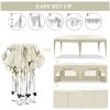 10'x20' EZ Pop Up Canopy with 6 Removable Sidewalls, Carry Bag & Weight Bags
